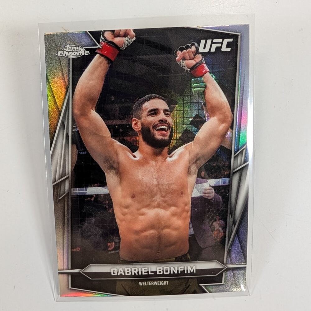 2026 Topps Chrome UFC Gabriel Bonfim #114 Sonar Refractor Hobby Exclusive